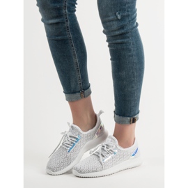 SHELOVET Bílé sportovní boty bílý 1