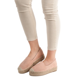 Best Shoes Lordsy na platformě růžový 2