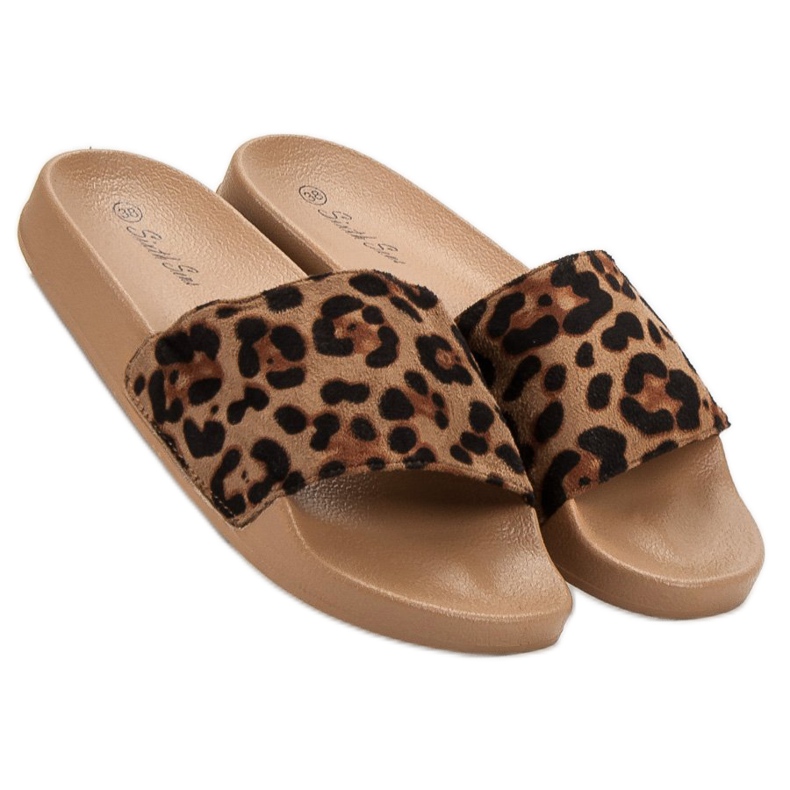 SHELOVET Sportovní pantofle ze semiše hnědý 2