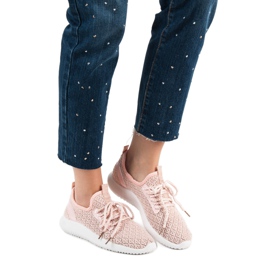 SHELOVET Růžové sportovní boty růžový 2
