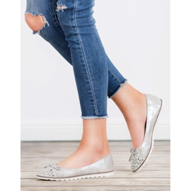 SHELOVET Neformální baletky šedá 1