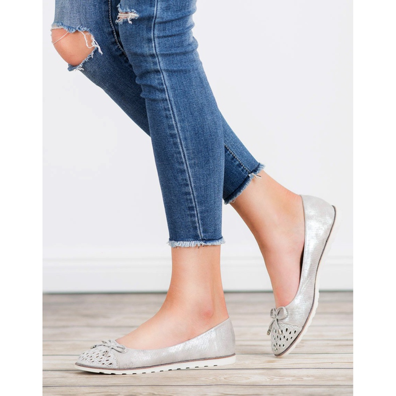 SHELOVET Neformální baletky šedá 1