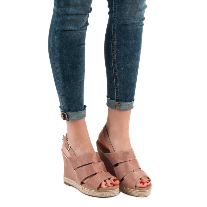 Primavera Práškové sandály růžový 2