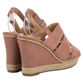 Primavera Práškové sandály růžový 1