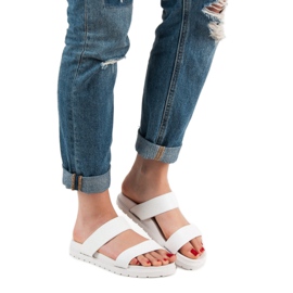 Seastar Lesklé pantofle bílý 1