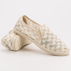 Krajkové VICES slipy hnědý 2