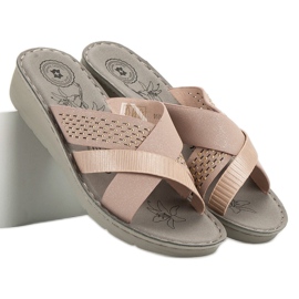 Evento Pohodlné pantofle růžový 2