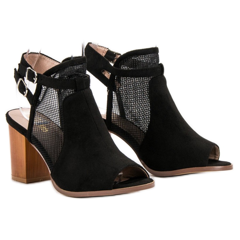 Evento Stylové uzavřené sandály černá 1