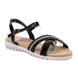 Groto Gogo Sandály S Krystaly černý 1