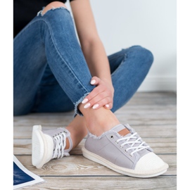 SHELOVET Šněrovací espadrilky žluť 2