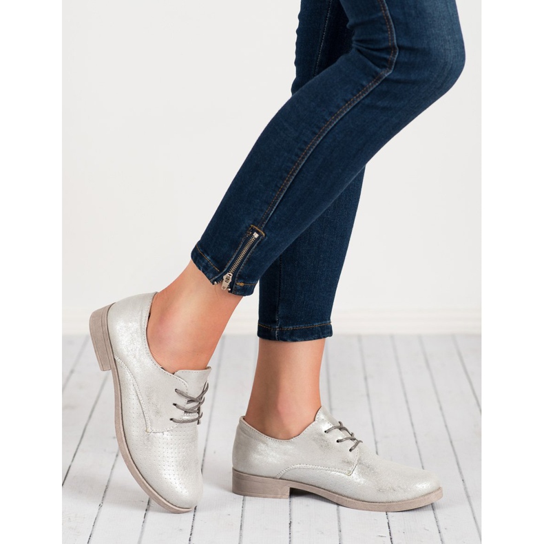 BLESS Elegantní dámské boty šedá 2