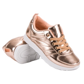 SHELOVET Lakované sportovní boty žlutá 2