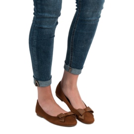 Best Shoes Velbloudí baleríny hnědý 1