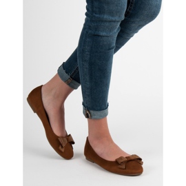 Best Shoes Velbloudí baleríny hnědý 2