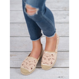 VICES semišové espadrilky hnědý 2