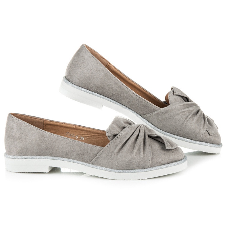 Vices Semišové boty s třpytivými dekoracemi šedá 1