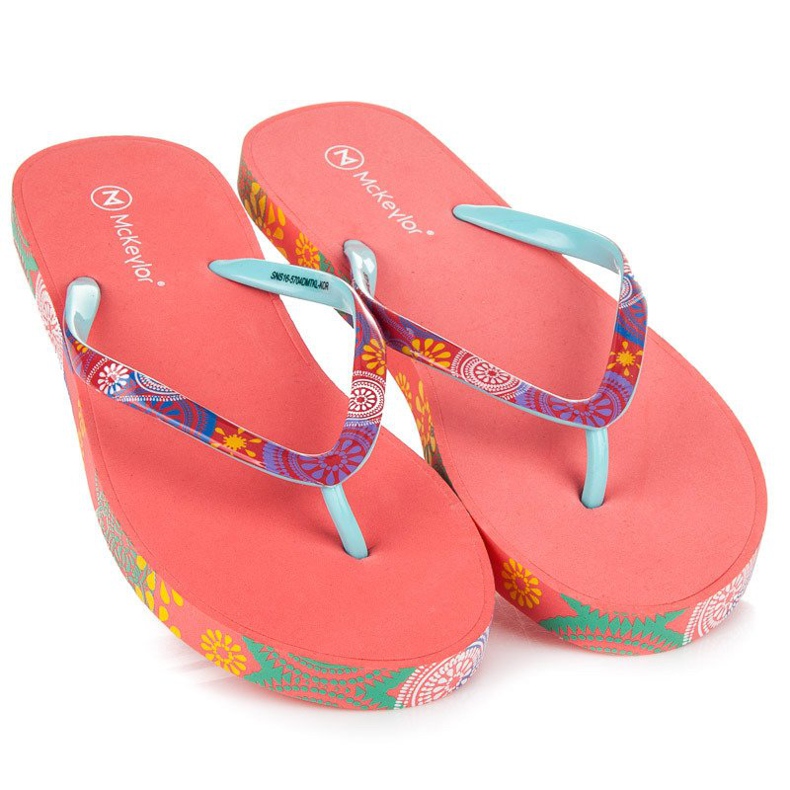 Mckeylor Dámské pantofle Coral červené 1 Mckeylor Dámské pantofle Coral červené 1