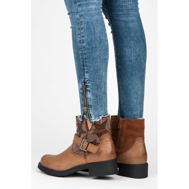 Kylie Rockové boty hnědý 1 Kylie Rockové boty hnědý 1