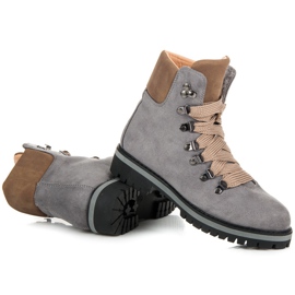 Vices Tmavě šedé Suede Trappers šedá 6