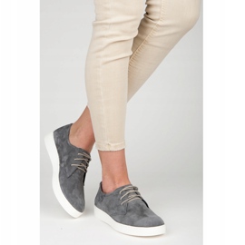 Vinceza Kožené sportovní boty šedá 1