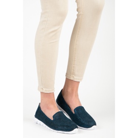 Vinceza Prolamované kožené pány námořnická modrá 1