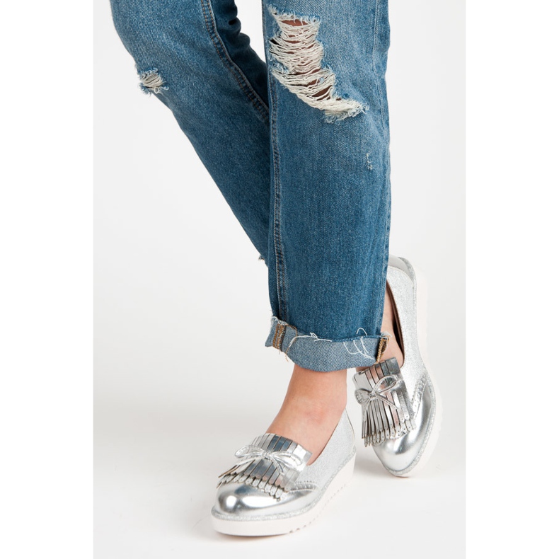 Mokasíny na platformě VICES šedá 2