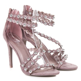 Seastar Sandály na vysokém podpatku se zapínáním na zip fialový 1 Seastar Sandály na vysokém podpatku se zapínáním na zip fialový 1