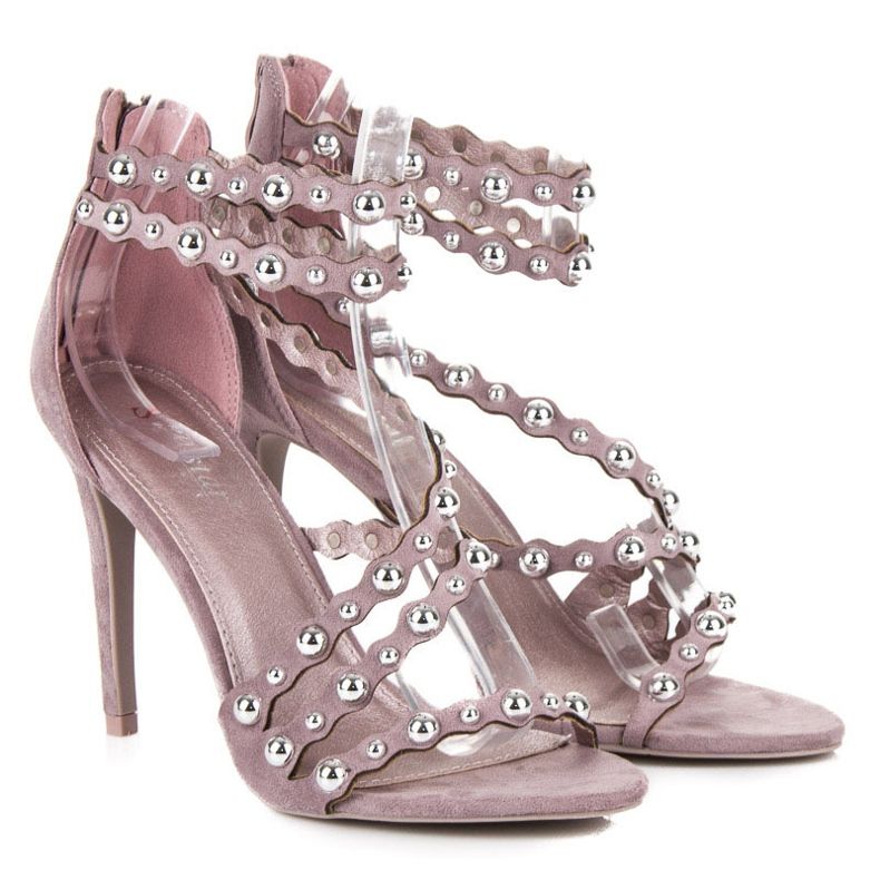 Seastar Sandály na vysokém podpatku se zapínáním na zip fialový 1 Seastar Sandály na vysokém podpatku se zapínáním na zip fialový 1