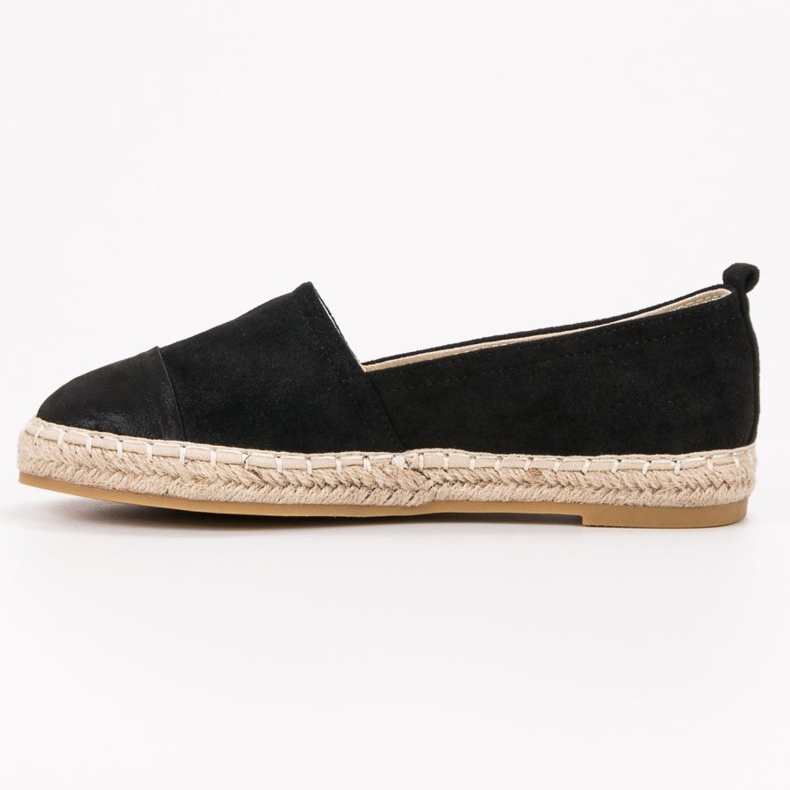 Forever Folie Semišové espadrilky černý 1