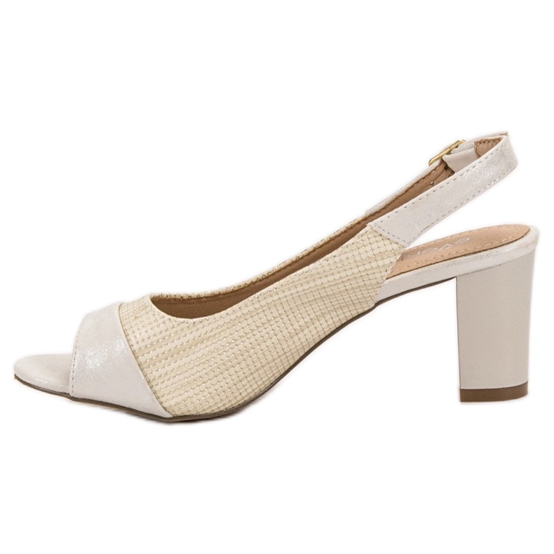 Evento Elegantní béžové sandály béžový 1 Evento Elegantní béžové sandály béžový 1