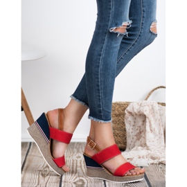 Goodin Červené sandály vícebarevný 2