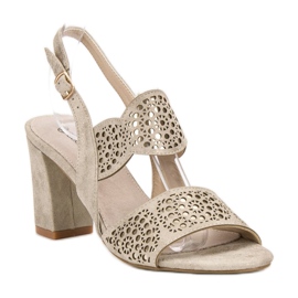 Goodin Zlaté sandály na baru zlatý 1