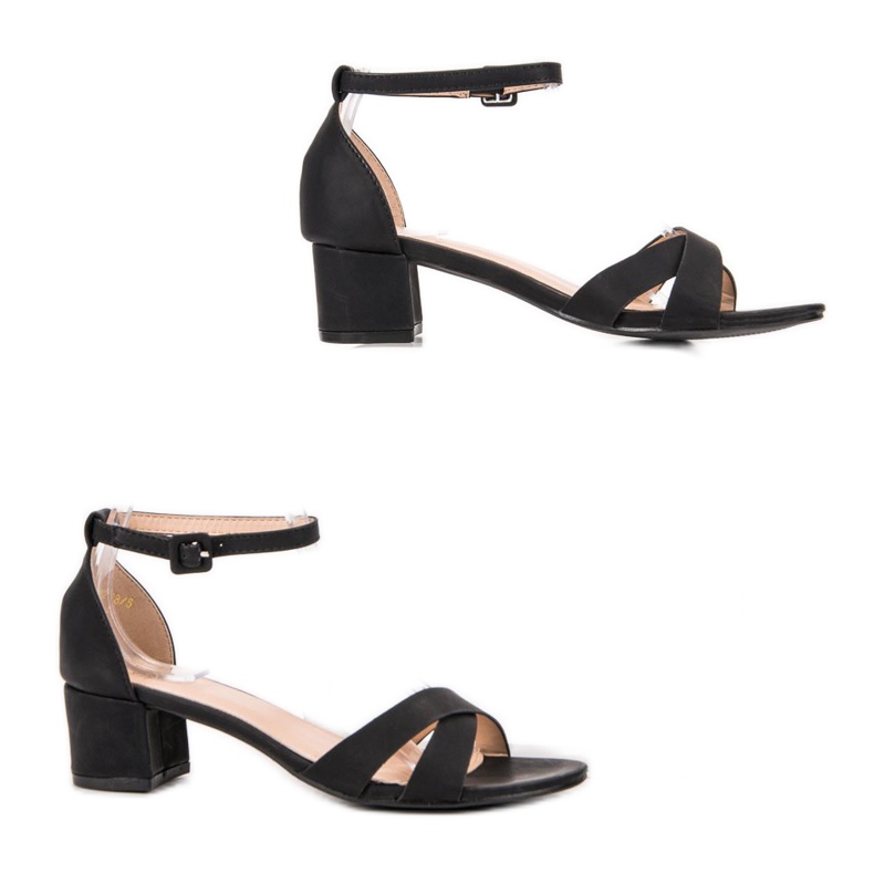 Sergio Todzi Klasické černé sandály černá 1