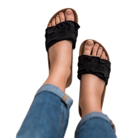 Bestelle Pantofle s volánkem černý 2