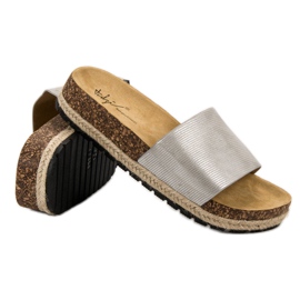 Sergio Todzi Pohodlné dámské pantofle šedá 1