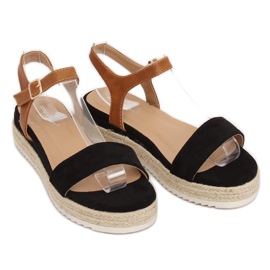 Sandály černé espadrilky Y-8224 Black černý 2
