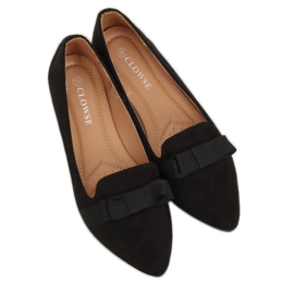 Černé dámské balerínky 8F59 Black černá 1