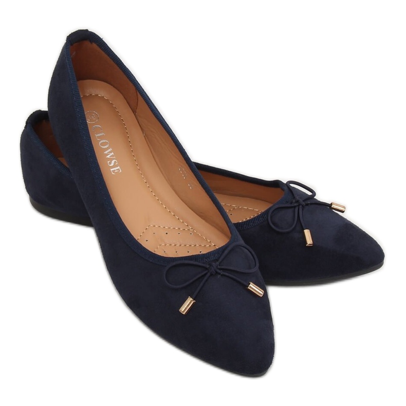 Balerínky s mandlovými prsty tmavě modré 8F58 DK.BLUE námořnická modř 1