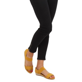 Žluté espadrilové sandály 9R71 žluté žlutá 1 Žluté espadrilové sandály 9R71 žluté žlutá 1