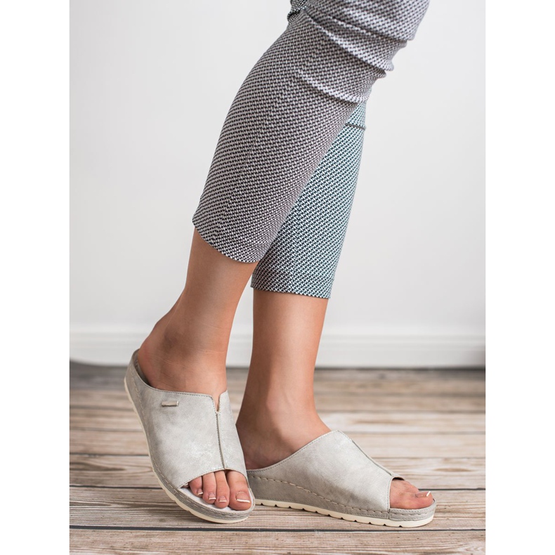 Goodin Zlaté pantofle hnědý žlutá 2