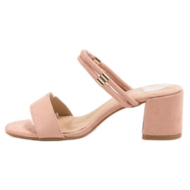 Fama Stylové pantofle růžový 2