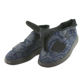 Dámské boty Befado pu 986D009 černá námořnická modrá šedá 3