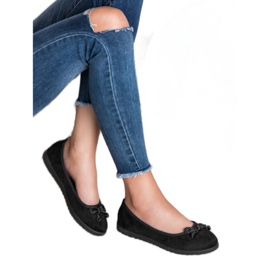 Comer Semišové balerínky černý 2