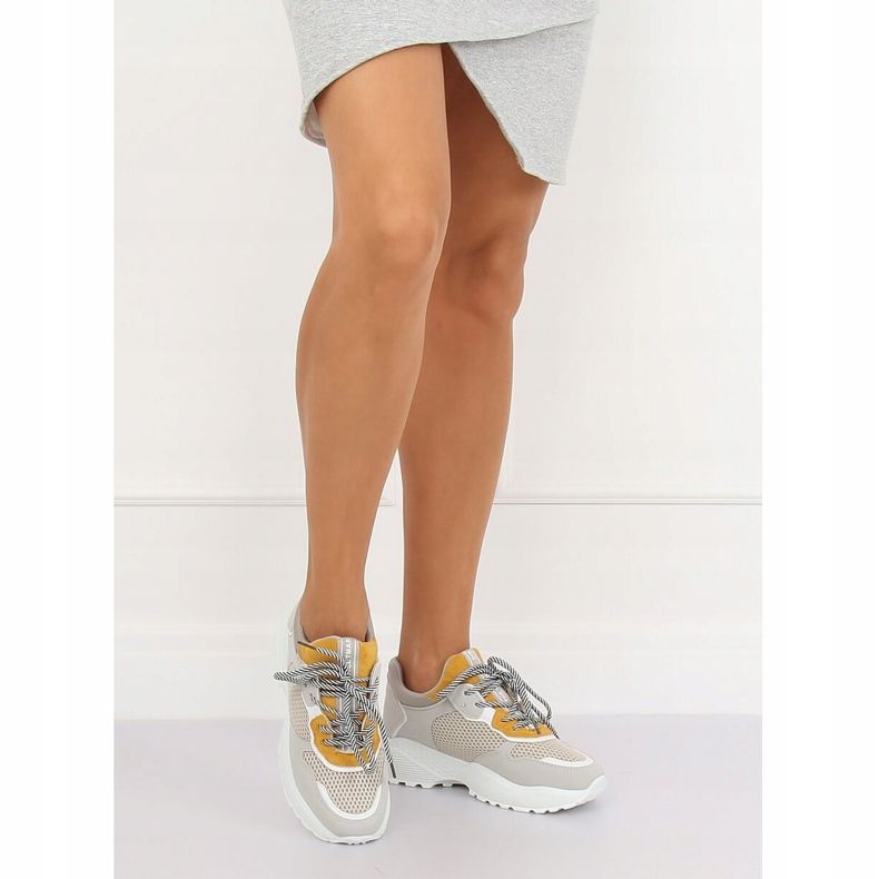 Šedá sportovní obuv BL170P Yellow žlutá 1 Šedá sportovní obuv BL170P Yellow žlutá 1