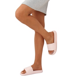 Růžové pěnové pantofle J10761 Růžové růžový 1 Růžové pěnové pantofle J10761 Růžové růžový 1