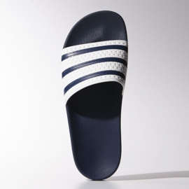 Pantofle Adidas Originals Adilette M G16220 bílý námořnická modř 1