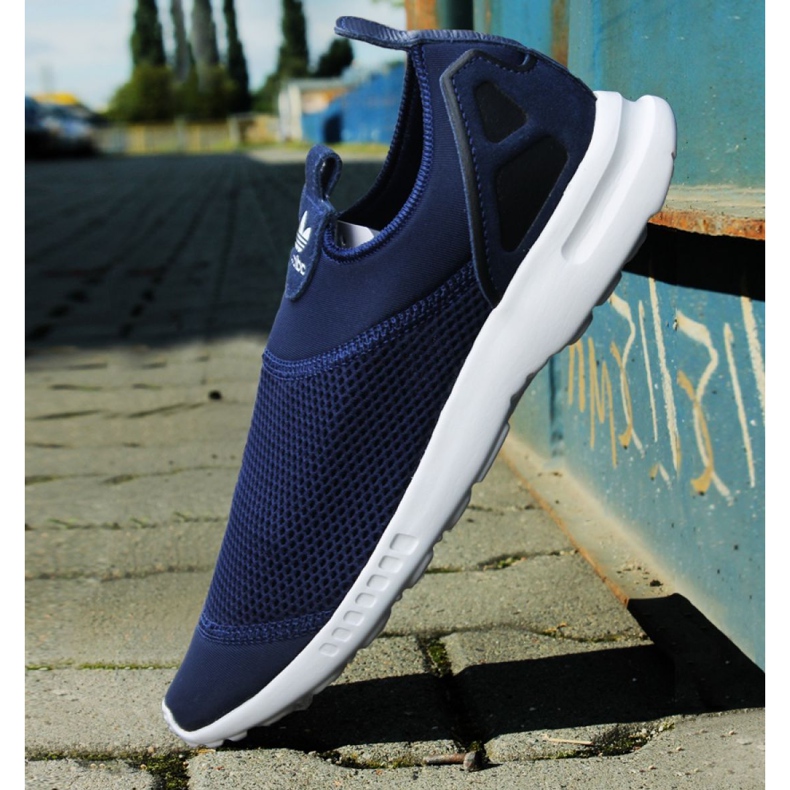 Boty Adidas Originals Zx Flux Smooth Slip On W S78958 námořnická modř 1