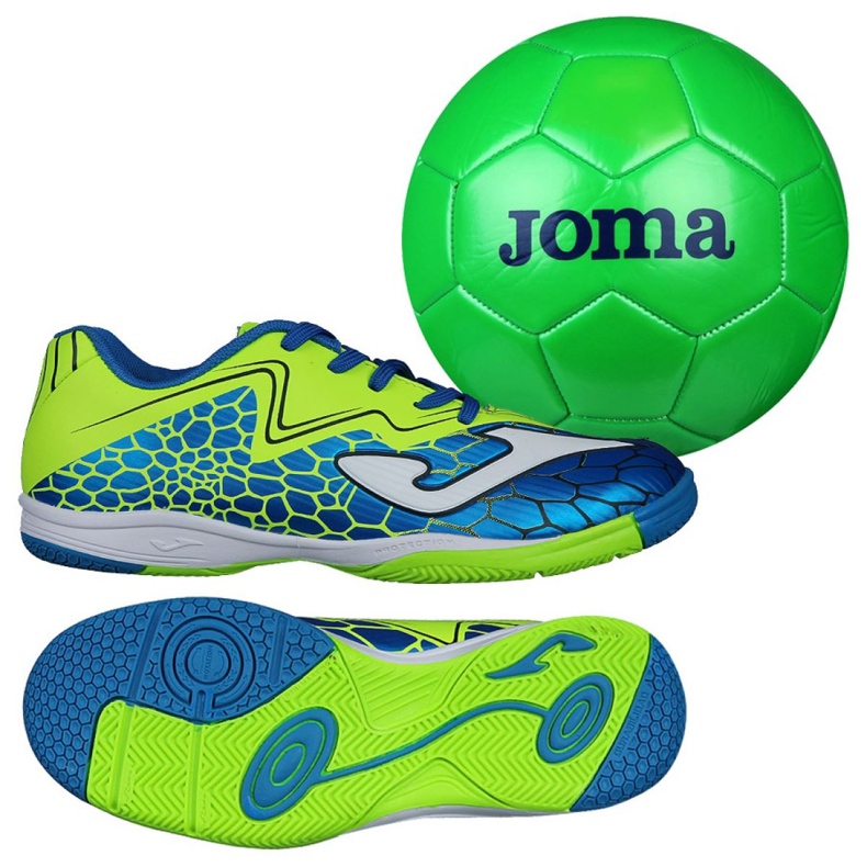 Sálová obuv Joma Super Copa In Jr SCJS.805.IN vícebarevný zelená 1 Sálová obuv Joma Super Copa In Jr SCJS.805.IN vícebarevný zelená 1
