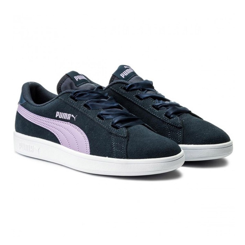 Puma Smash v2 Ribbon Jr 366003 03 námořnická modř 1
