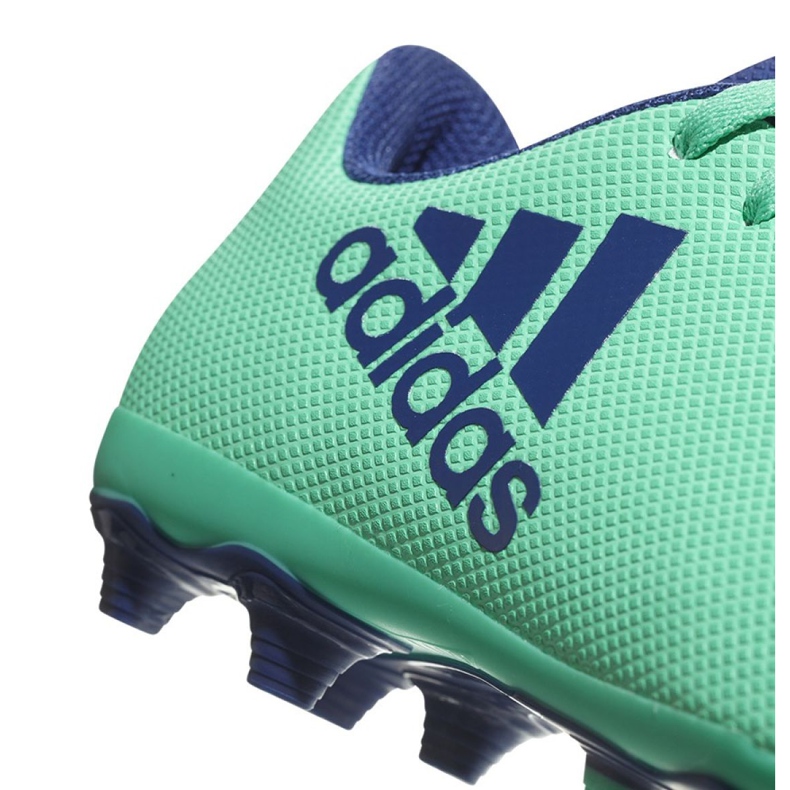 Kopačky Adidas X 17.4 FxG Jr CP9014 modrý zelený 2
